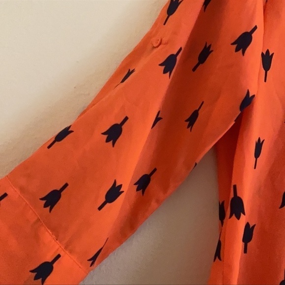 Pomelo Stitch Fix Orange Tulip Blouse Size: XS - Picture 5 of 5